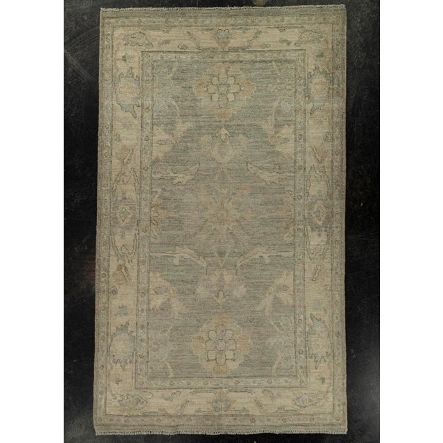 Gray Oushak Rug 3'1" x 5'3" #21358 For Sale - Image 8 of 8
