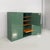 Italian modern green wood sideboard by Cappellini, 1990s Rectangular sideboard in green wood. The front features four...