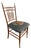 Antique Napoleon III Faux-Bamboo Turned Spindle Side Chair With Floral Needlepoint Seat For Sale