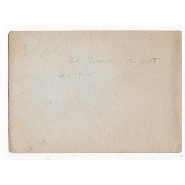 1915 photograph of George Washington's home on the Potomac River, Mount Vernon. Inscribed and dated on the back.