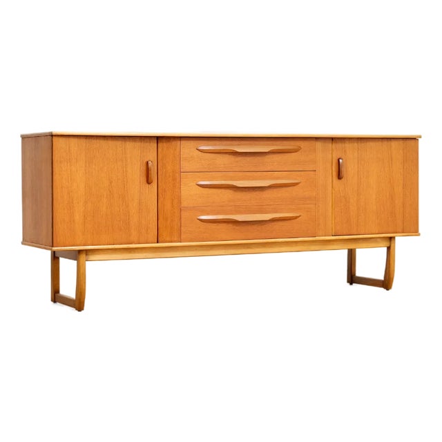 Mid Century 1960s Teak Credenza For Sale