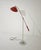 This iconic balance floor lamp was designed and produced by Stilnovo in Italy in the 1950s. It features a brass and red...