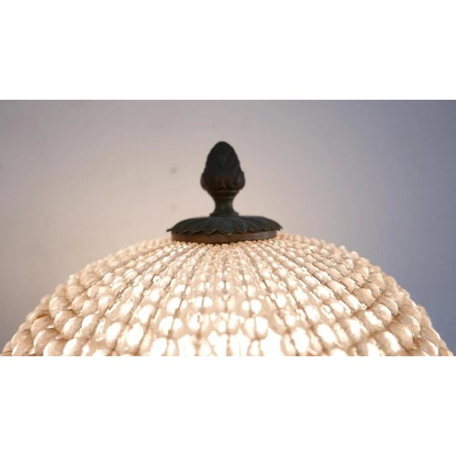 Metal Iron Table Lamp with Crystal Top, Germany, 1930s For Sale - Image 7 of 11