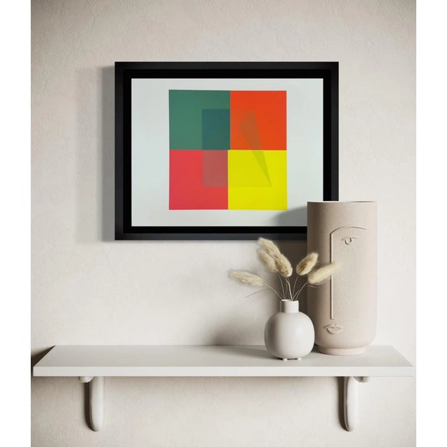 Original color Albers Silkscreen Limited Edition. Size: 25,5x33cm. The colors are part of Albers color studies in this...