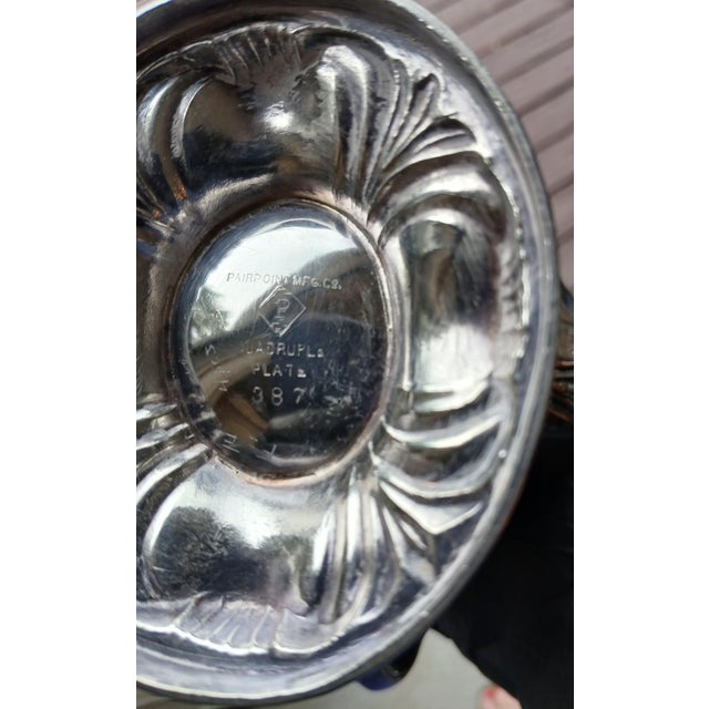 Early 20th Century Pairpoint Quadruple Plate Silver Service Set = 4 pcs For Sale - Image 12 of 14