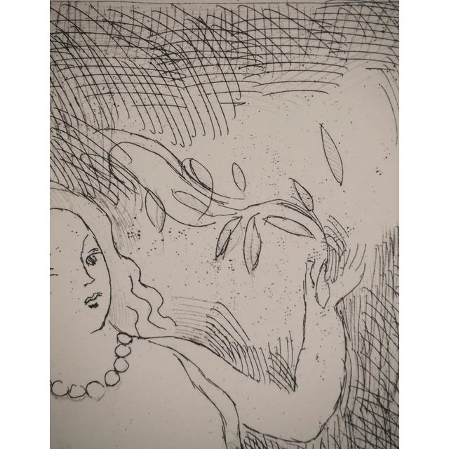 Marie Laurencin, Married with Olive Branches and Pearls, Original Signed Engraving For Sale - Image 5 of 6