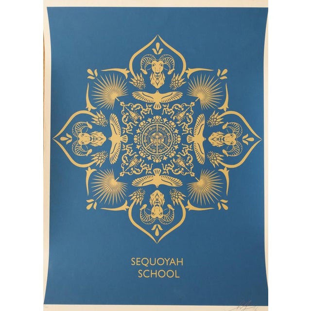 Shepard Fairey (Obey), Sequoyah School Mandala, Screenprint For Sale - Image 8 of 8