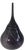 Murano 24 + In. Murano Style Purple White Applied Black Swirl Bulbous Art Glass Vase Set of 2 For Sale - Image 4 of 14