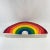 Vintage 1970s Quilted Rainbow Pop Art Pillow For Sale - Image 10 of 13