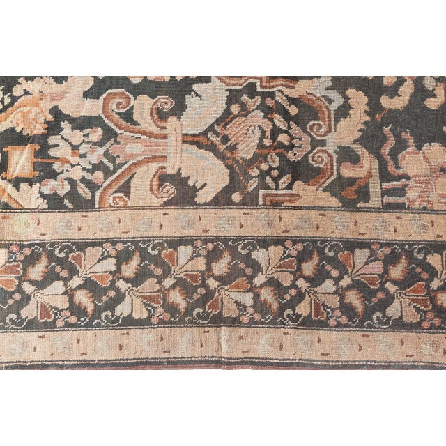 French Antique Karabagh Carpet For Sale - Image 3 of 8