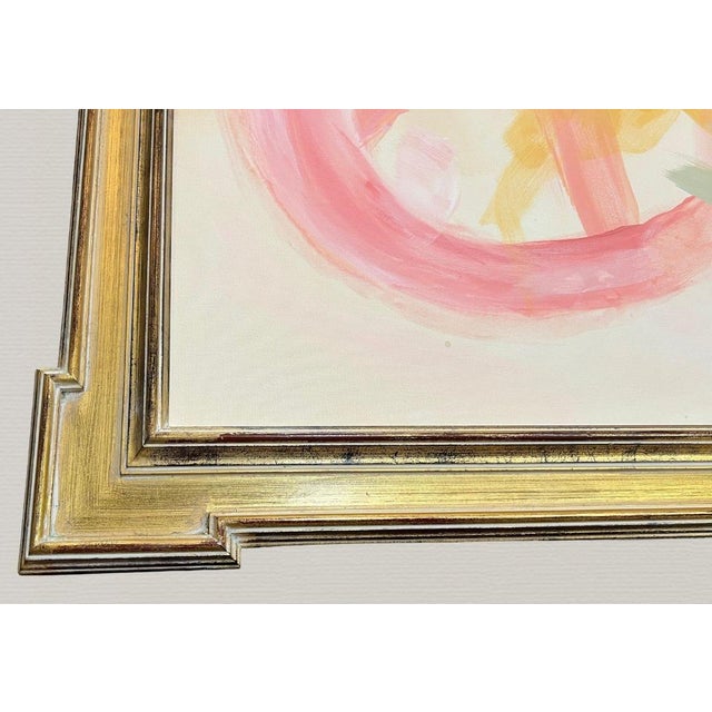 Abstract Painting Pink #2 on Stretched Canvas For Sale In Sacramento - Image 6 of 15