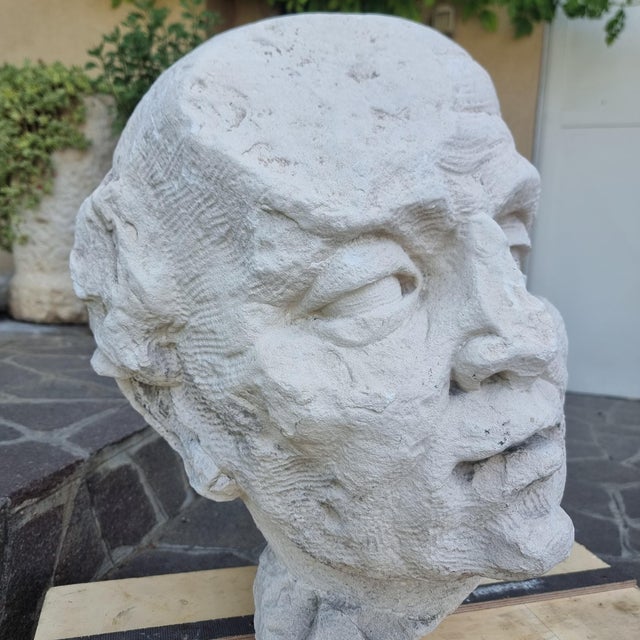 Head of Philosopher, 1920, Stone For Sale - Image 6 of 12