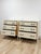 Vintage Pair of Chests French Provincial White 3 Drawer Cabriole Leg Nightstands For Sale - Image 13 of 18