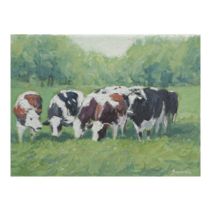 Original Oil Painting of Cows