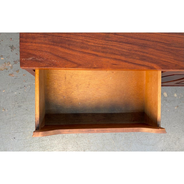 Mid 20th Century Walnut and Burl Credenza by Young Manufacturing For Sale - Image 12 of 15