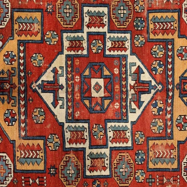 Turkish Ciammakale Rug in Wool For Sale - Image 4 of 8