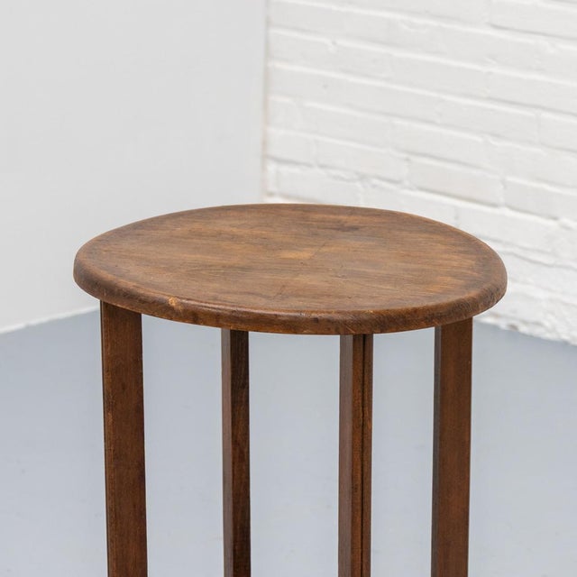 Brown French Art Deco Side Table, 1920s For Sale - Image 8 of 11