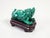 Guardian lion, shi shi, fo dog in malachite, with wooden base. China origin china model shishi, guardian lion, fo dog...
