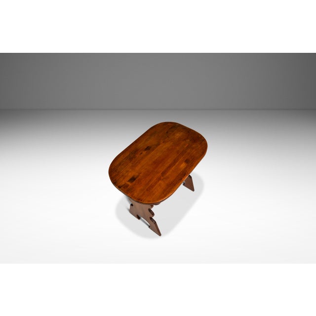 Wood Rare Early Swedish Scandinavian Modern Side Table in Solid Pine Attributed to Bo Fjæstad, Sweden, C. 1930s For Sale - Image 7 of 18