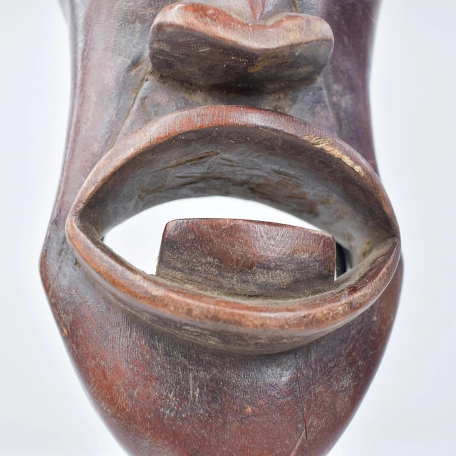 Brown Early 20th Century Hemba Mask with Custom Stand For Sale - Image 8 of 9