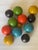 Mid-Century Modern Dozen Mid 20 Th C Polychrome Wood Carpet Balls For Sale - Image 3 of 5