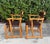 Vintage Mid-Century Ranch Oak Leather Strapped Arm Chairs - A Pair For Sale In Naples, FL - Image 6 of 11