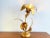Mid-Century Modern Hollywood Regency Gold Flower-Shaped Table Lamp in the style of Koegl, 1970s For Sale - Image 3 of 10