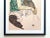Realism Egon Schiele Vintage 1998 Lithograph Print Framed Expressionist Fine Art Poster " La Femme De l'Artiste " 1917 For Sale - Image 3 of 13