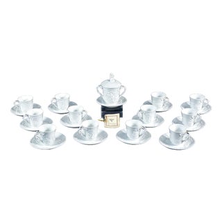 Porcelain Coffee Service by Richard Ginori, Set of 26 For Sale