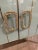 Italian Murano Glass & Brass Side Cabinets - A Pair For Sale - Image 3 of 8