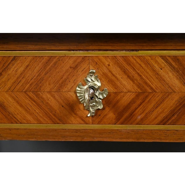 Small Early 20th Century Louis XVI Marquetry Writing Table, 1890s For Sale - Image 13 of 18