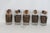 Mid 20th Century Cera All Time Greats 5pc Set Highball Cocktail Glasses Black With 22k Gold For Sale - Image 10 of 18