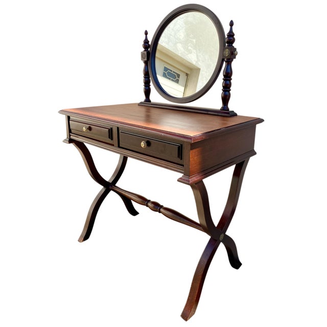 Traditional Antique Empire Style Dressing Table, 1960s For Sale - Image 3 of 7