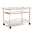 Brown Jordan Venetian Bar Cart in Blush For Sale