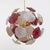 2000 - 2009 Sputnik Murano Glass Chandelier in Cherry Red, White and Champagne with Brass Structure, 2000 For Sale - Image 5 of 12