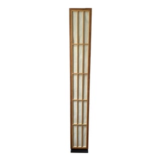 Nakashima Style Walnut and Birch Floor Lamp by Lightolier, 1960s For Sale