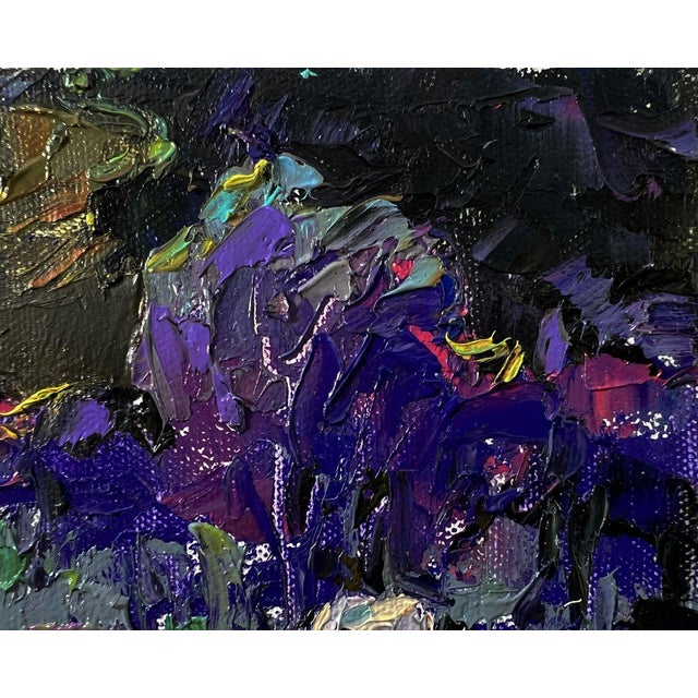 2020s Oil Painting Bright Blue Night Oleksiy Ivanyuk For Sale - Image 5 of 8