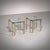Mid-Century Modern High-Gloss Brass T24 Side Tables by Peter Ghyczy, Set of 2 For Sale - Image 3 of 11