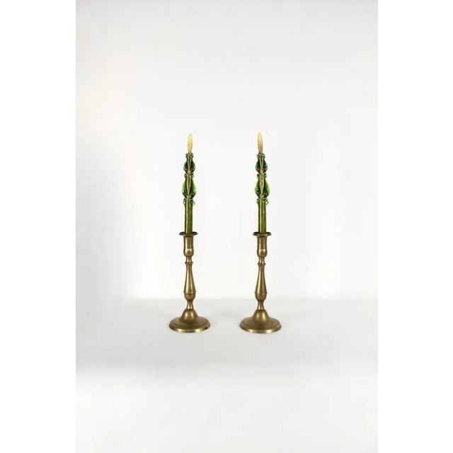 Essenza is a pair of hand-crafted candlestick holders realised by expert blacksmith's hands in 1950s in Italy. They are...