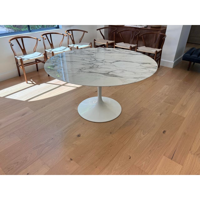 Saarinen Round Dining Table 54" Knoll For Sale - Image 9 of 11