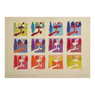 1960s Landscape Color Valuation Chart by Stewart For Sale