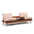 Bramin Møbler Hans Olsen Model 161 Danish Teak and Cane Modular 2-Seat Sofa With Table - Pair For Sale - Image 4 of 18