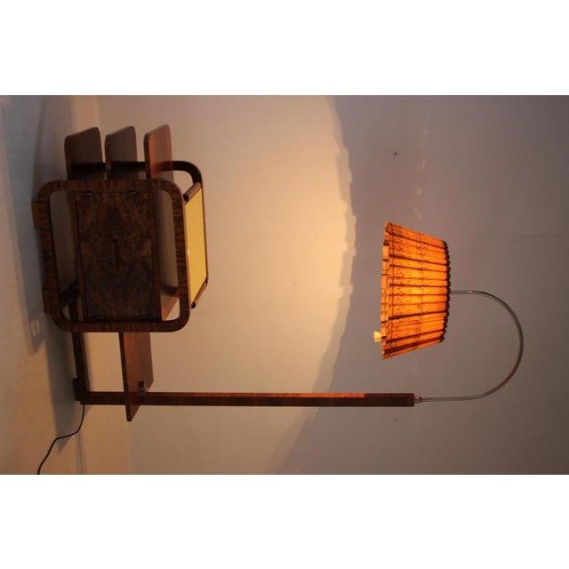 Large Art Deco Floor Lamp, Former Czechoslovakia, 1930s For Sale - Image 13 of 18