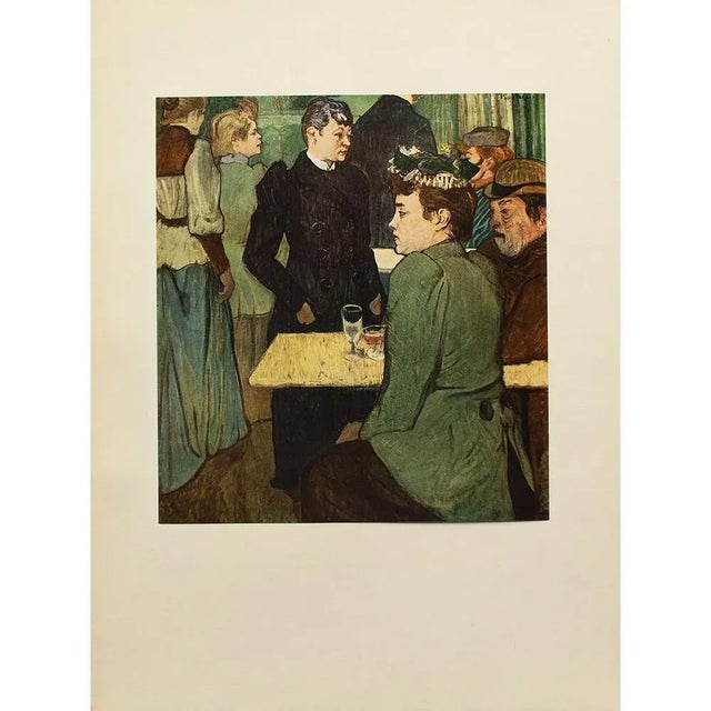 1950s After Toulouse-Lautrec "Corner in the Moulin De La Galette" Vintage Full Color Print For Sale In Dallas - Image 6 of 8