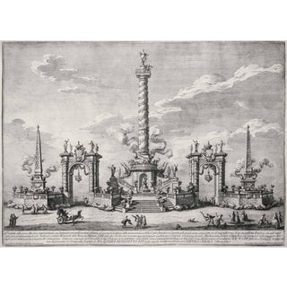 Giuseppe Vasi, The Carl' Amilia Villa in Caserta\., 1800s, Etching For Sale