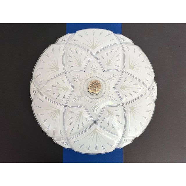 1960s Quilted Starburst Ceiling Light For Sale - Image 9 of 18