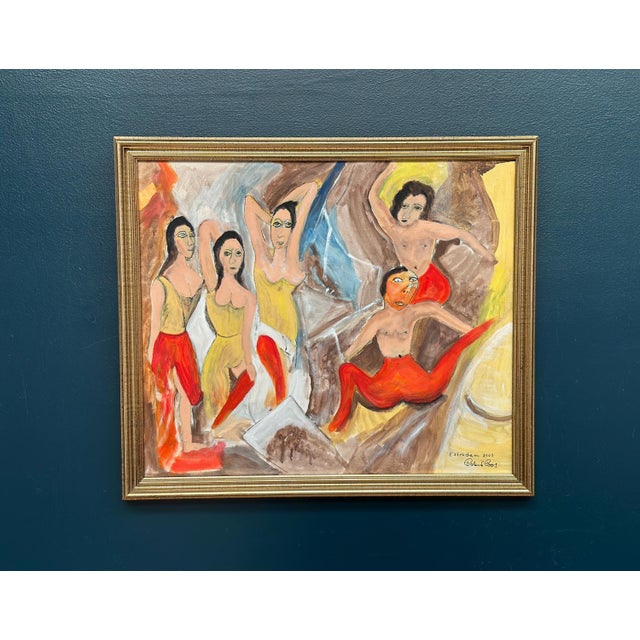 Roland Roos, Estraden, 2003, Oil Painting on Canvas, Framed For Sale - Image 9 of 18