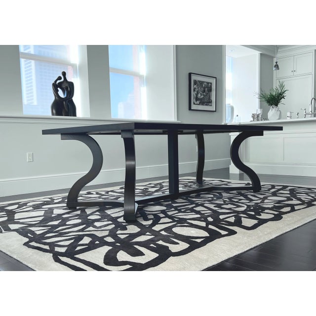 2010s Christian Liaigre “Misaine” Dining Table in Solid Oak For Sale - Image 5 of 9