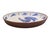 This charming vintage ceramic serving bowl (often used as a deep decorative plate) features a classic hand-painted cobalt...