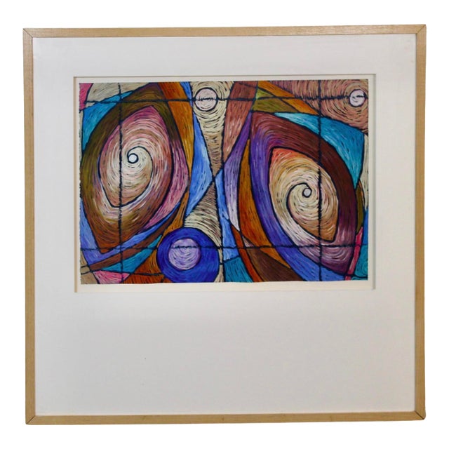 Abstract Pastel Art by Laura Pieper (1958) For Sale